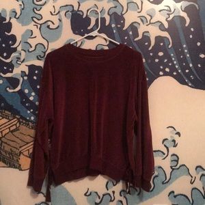 comfy sweater with ribbon detail